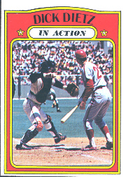 1972 Topps Baseball Cards      296     Dick Dietz IA